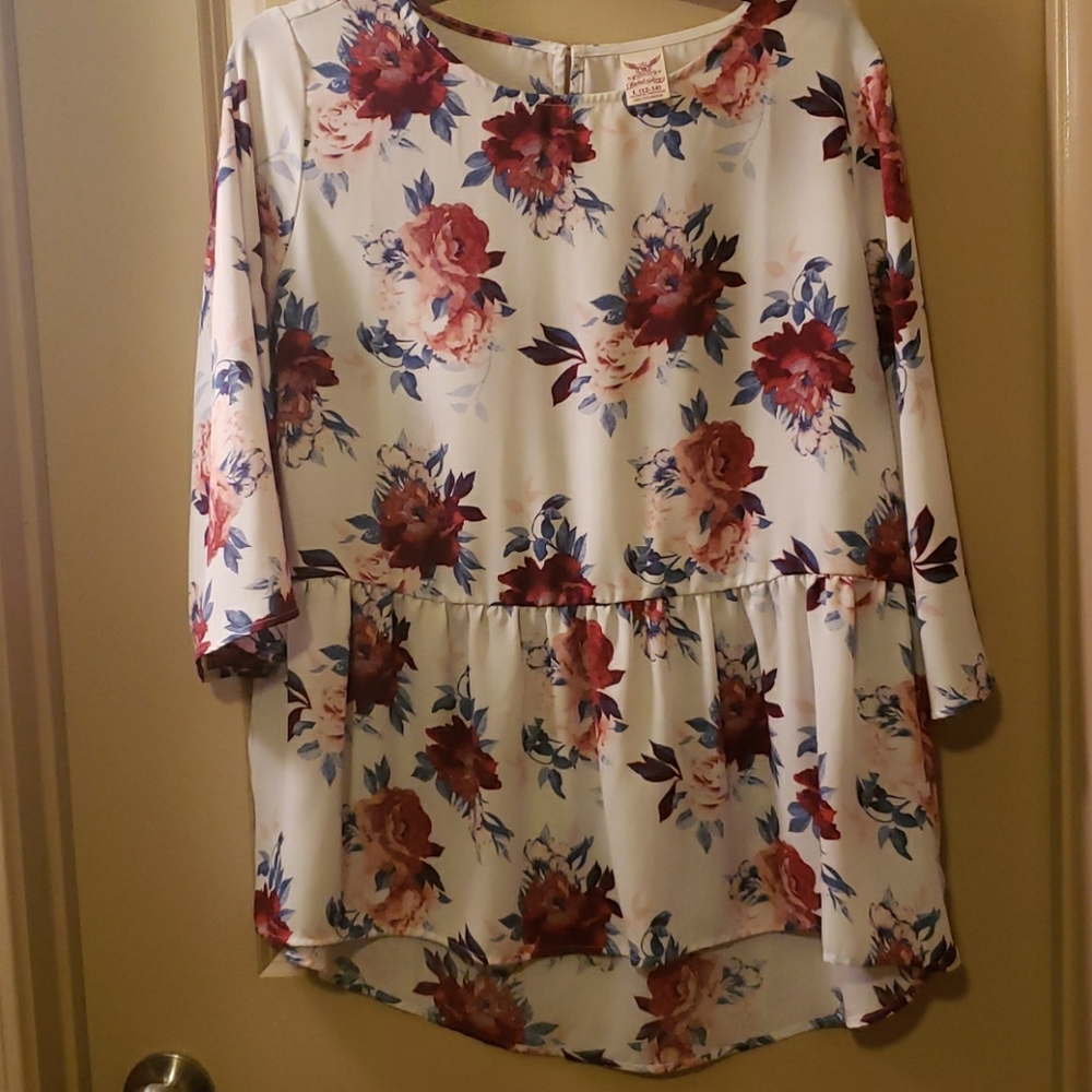 Floral Peplum Top